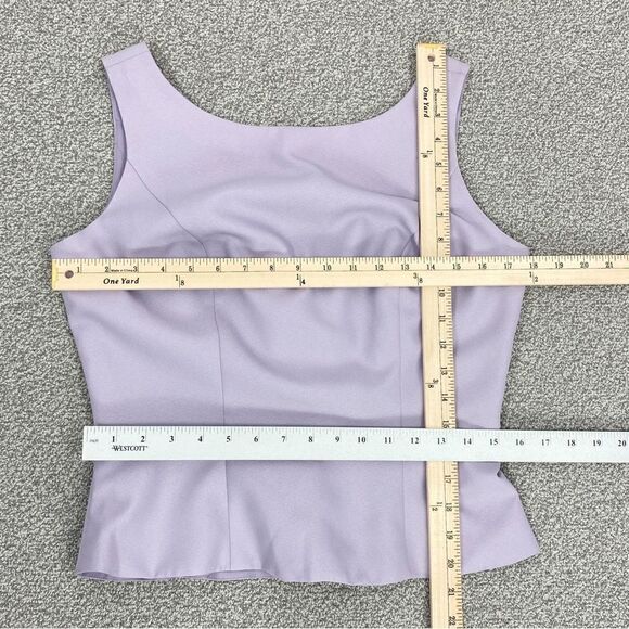 Eden Bridals Sleeveless Zipper Back Shell Tank Top Lilac Purple 14 - Picture 11 of 12